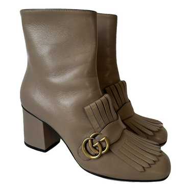 Gucci Marmont leather ankle boots