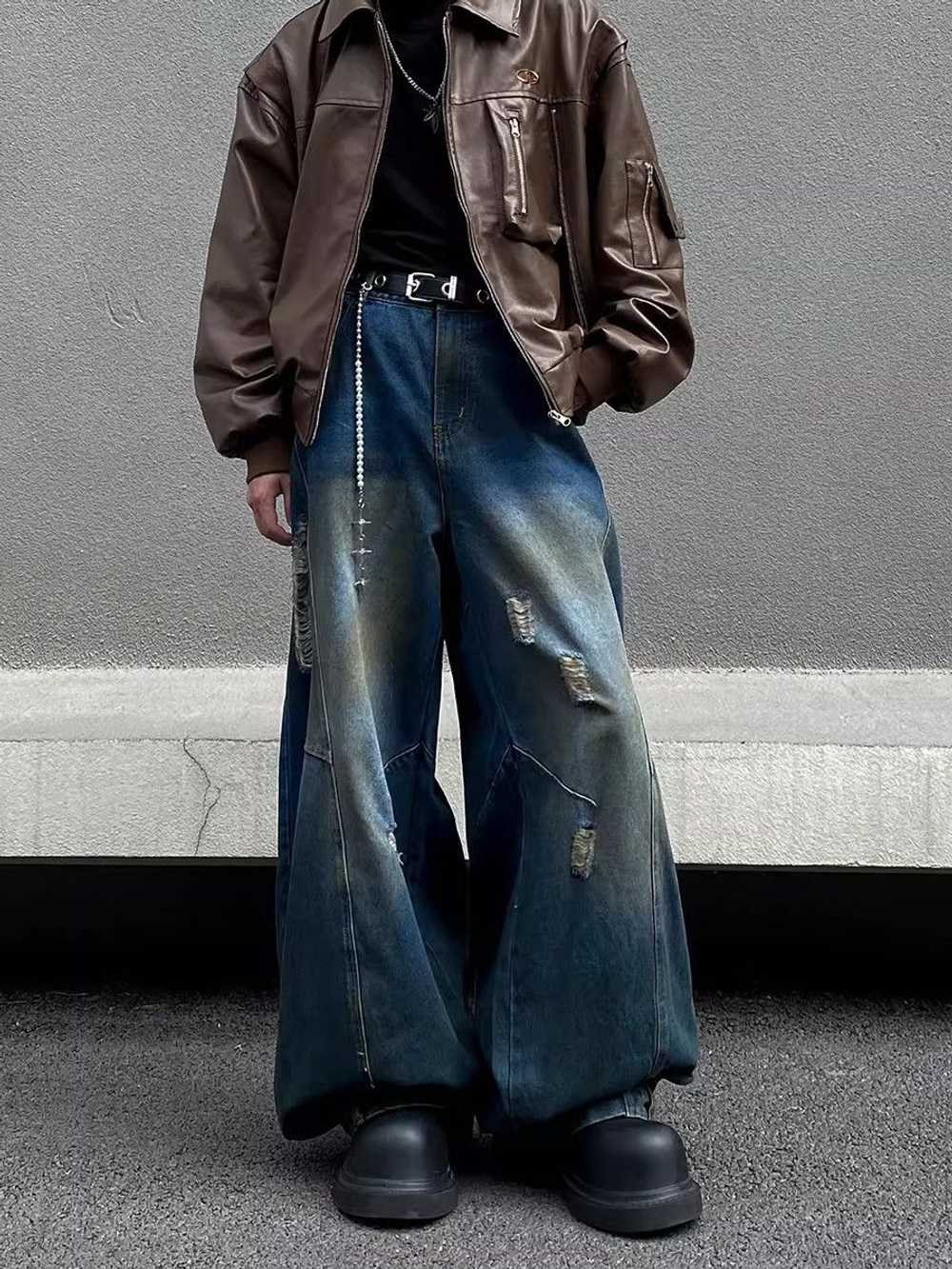 Distressed Denim × Japanese Brand × Streetwear Ba… - image 1