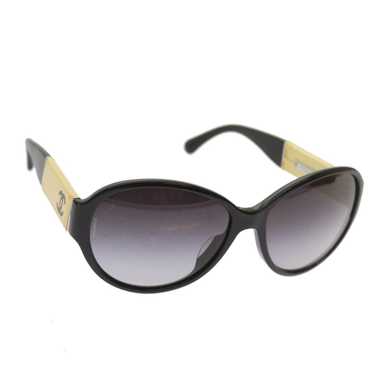 Chanel CHANEL Sunglasses Plastic Black White CC A… - image 1