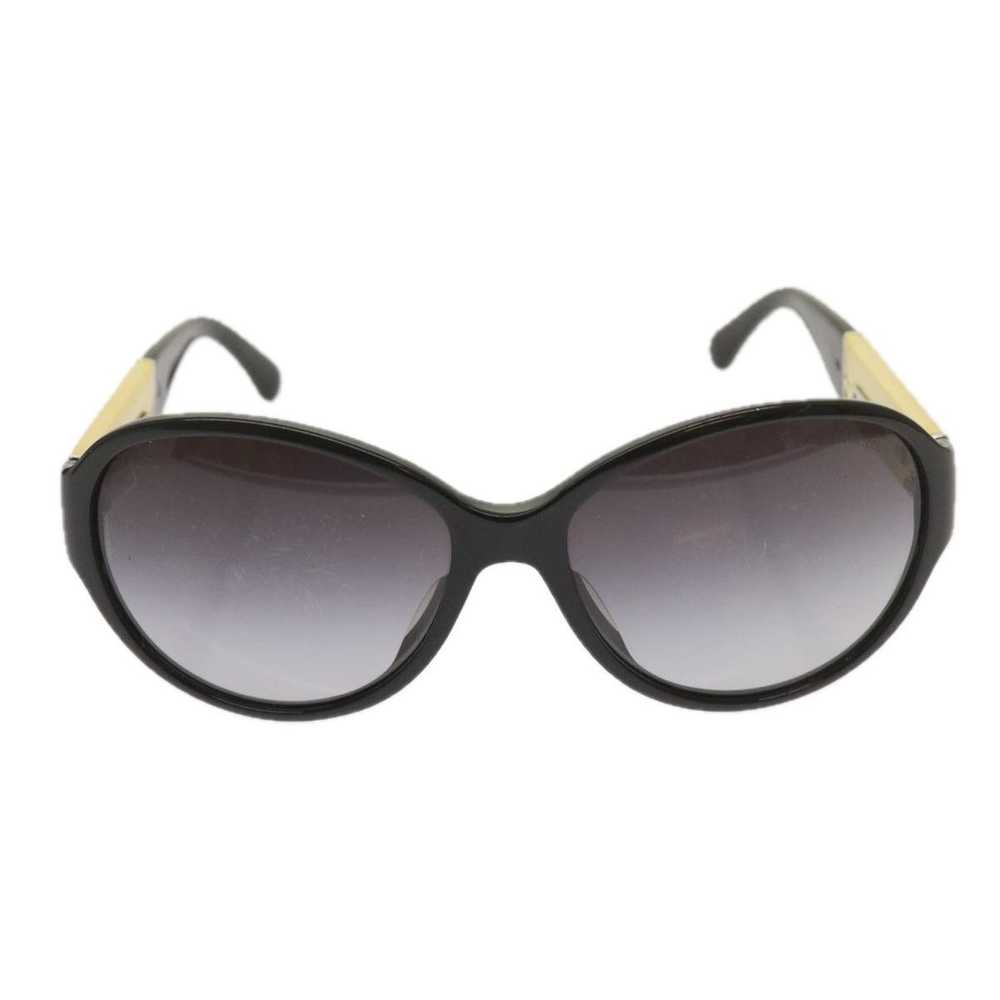 Chanel CHANEL Sunglasses Plastic Black White CC A… - image 2