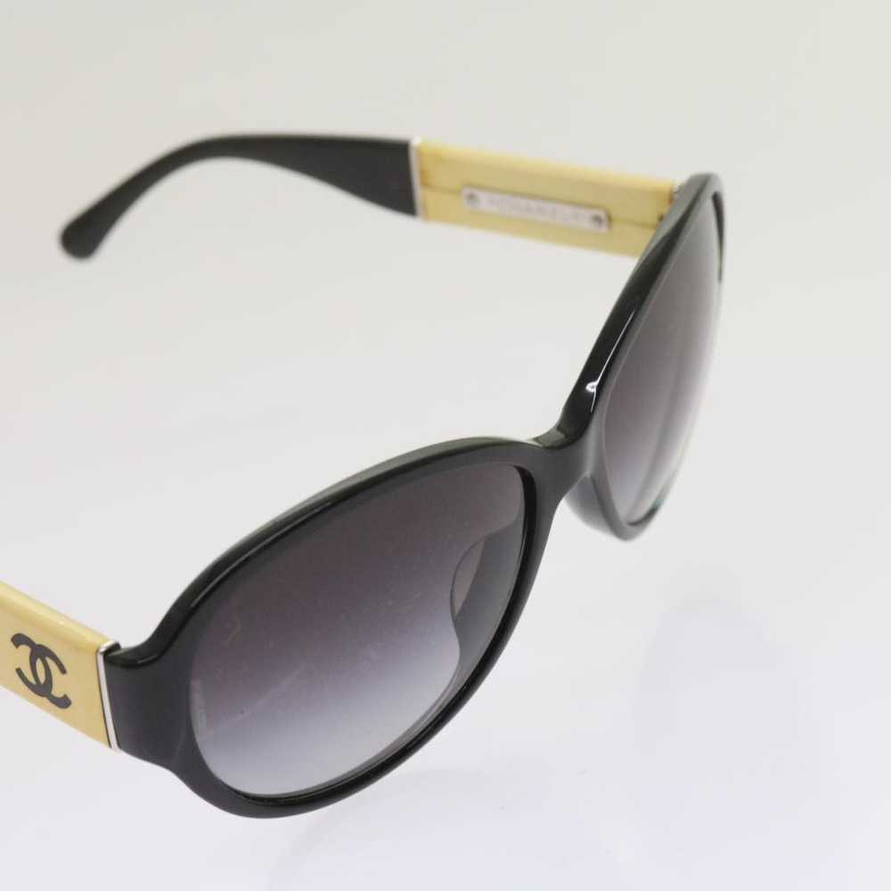 Chanel CHANEL Sunglasses Plastic Black White CC A… - image 8