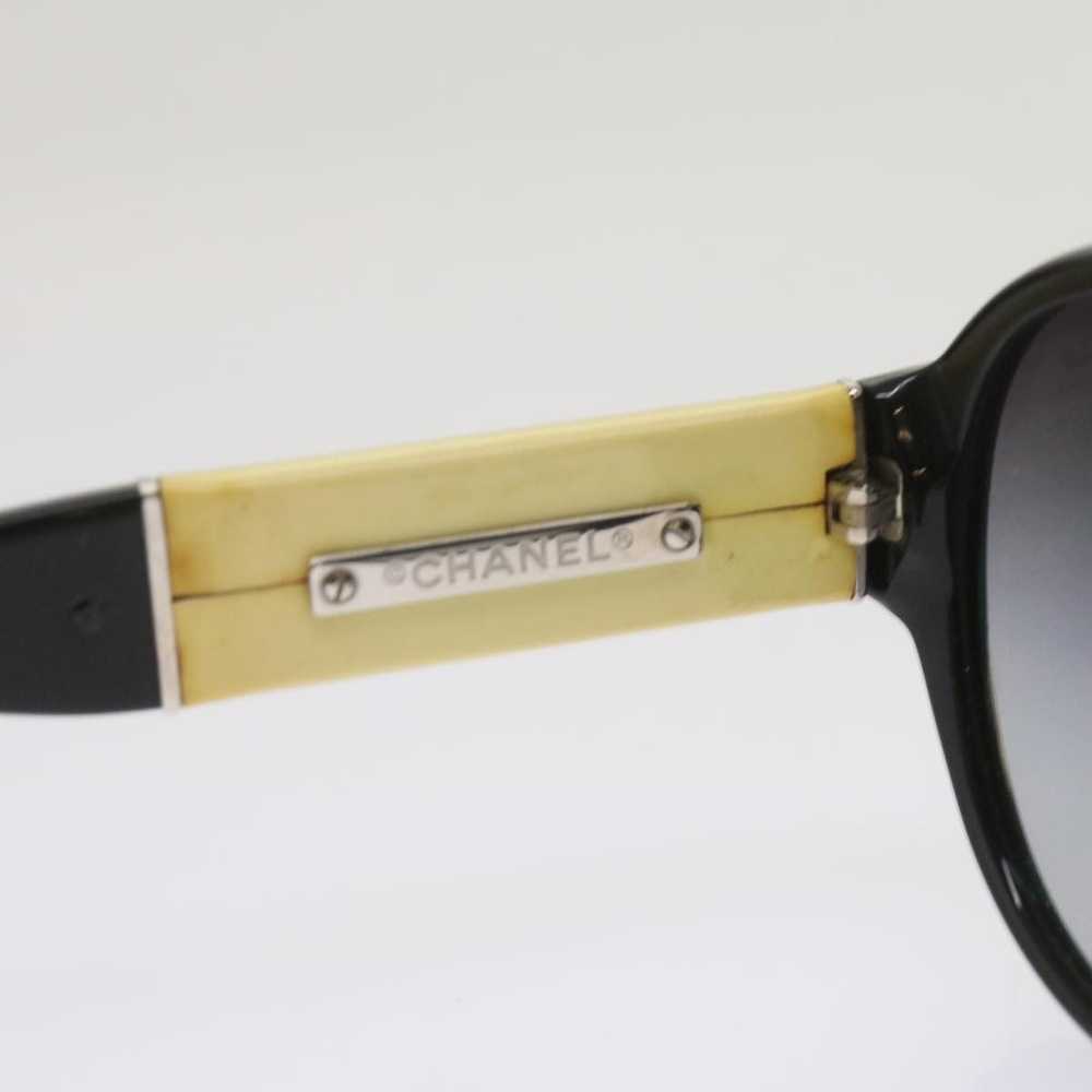 Chanel CHANEL Sunglasses Plastic Black White CC A… - image 9