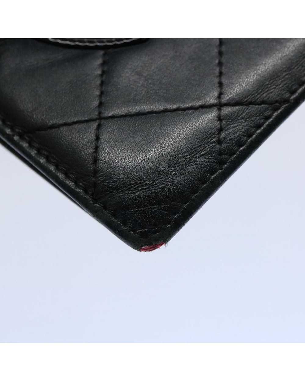 Chanel Black Leather Long Wallet with CC Logo by … - image 7