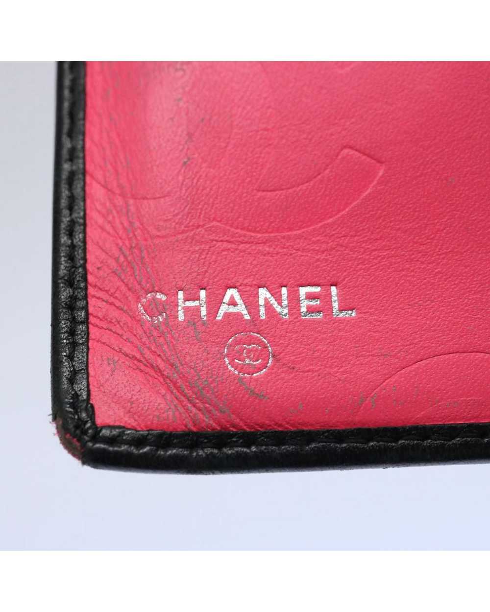 Chanel Black Leather Long Wallet with CC Logo by … - image 8