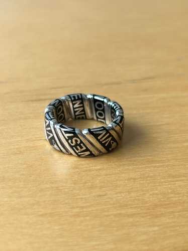 Vivienne Westwood Sterling 925 Silver Ring w/ text