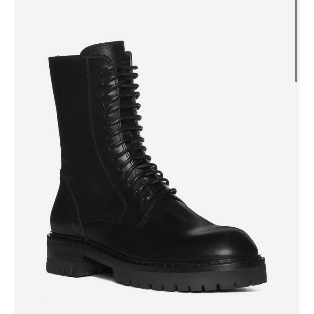 Ann Demeulemeester Leather lace up boots - image 2