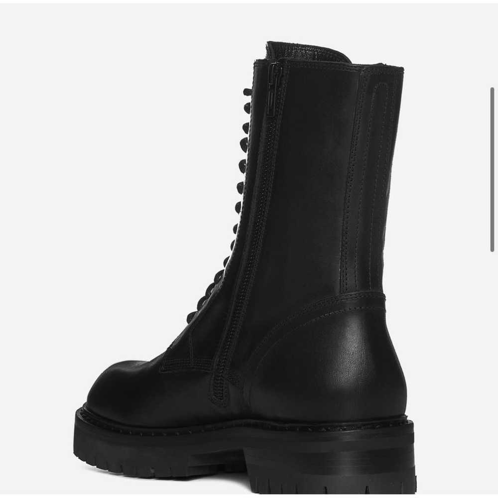 Ann Demeulemeester Leather lace up boots - image 3