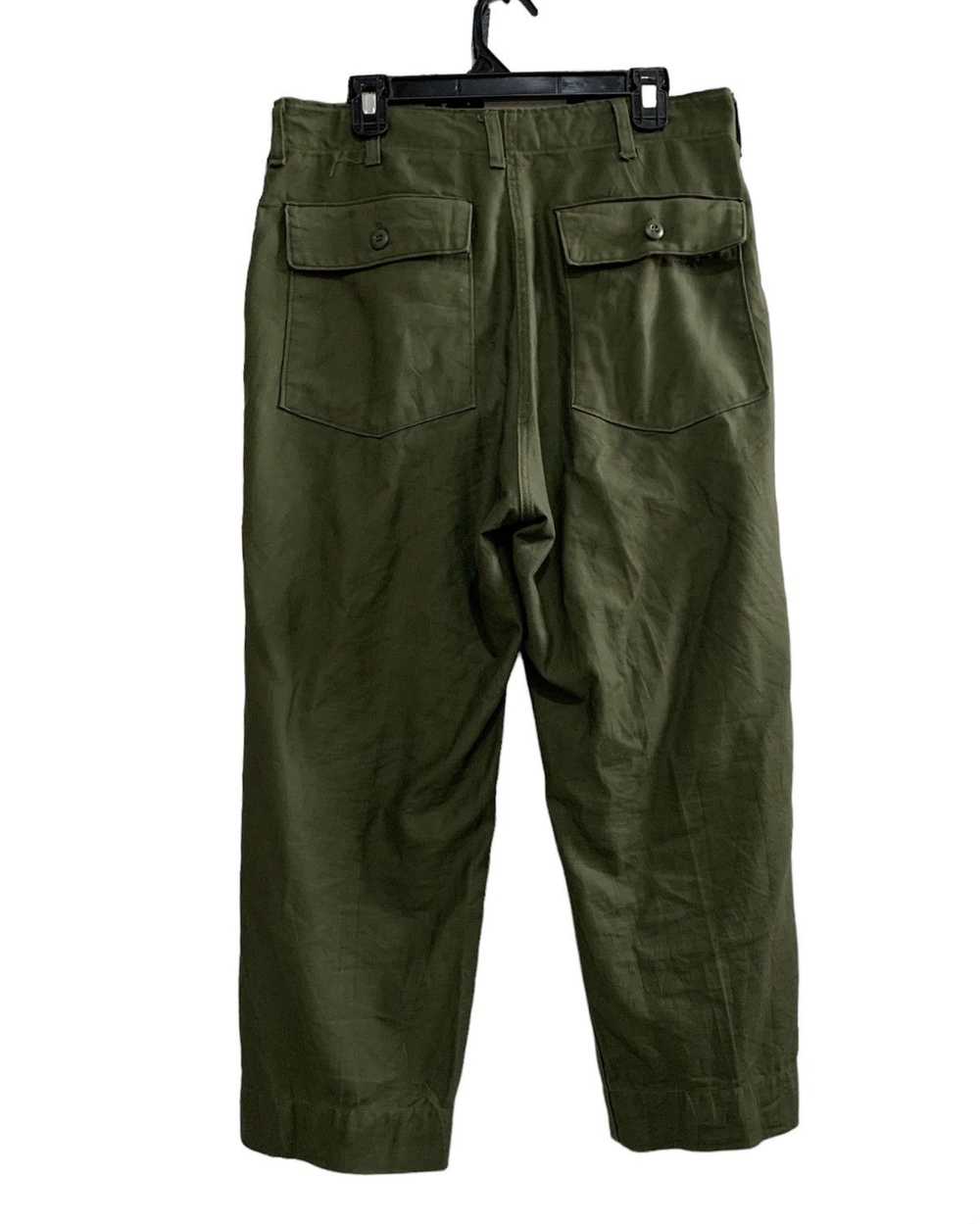 Military × Usn Vintage 70’s Fatigue trousers, cot… - image 2