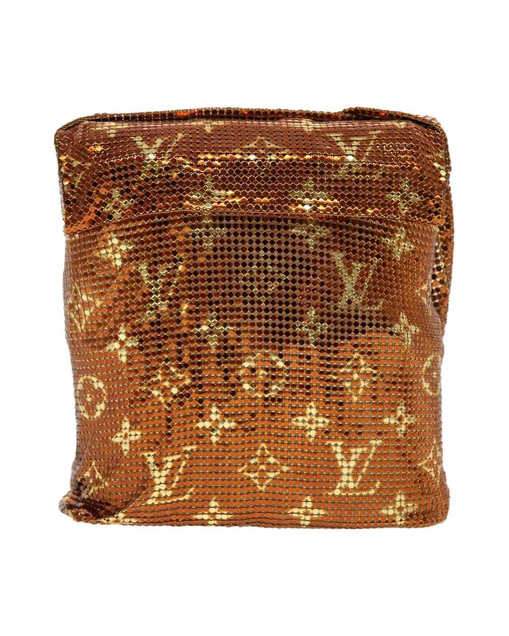 Louis Vuitton Bronze Monogram Mesh Shoulder Bag w… - image 1