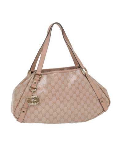 Gucci Interlocking GG Canvas Shoulder Bag with Cr… - image 1