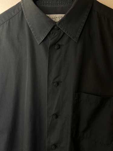 Yohji Yamamoto chinese style button black shirt bu