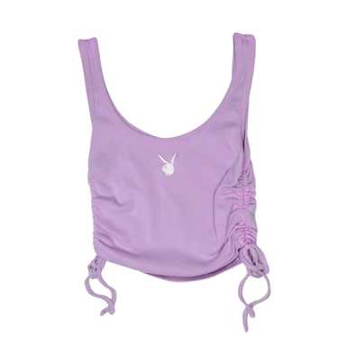 Playboy Playboy Pacsun Lilac Purple Ruched Croppe… - image 1