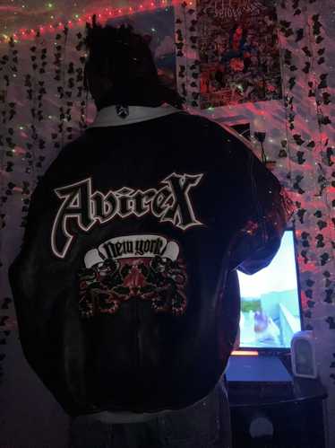 Avirex × Streetwear × Vintage Avirex Lion 2tone va