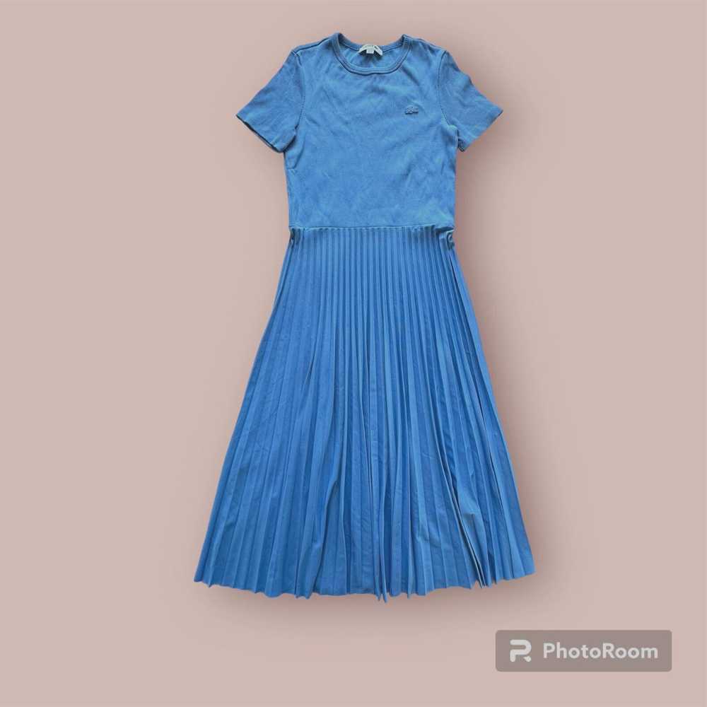 Lacoste Lacoste MID-LENGTH TEXTURED PLEATED DRESS… - image 1
