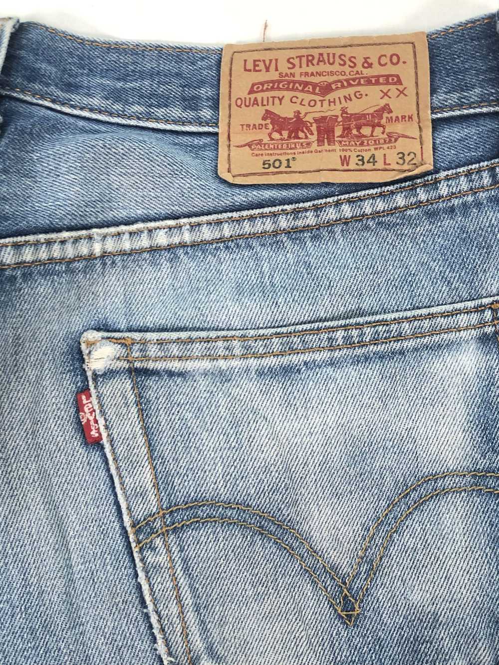 Levi's × Vintage Vintage Levi's 501 Faded Denim J… - image 8