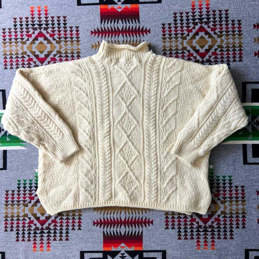 Vintage Irish Homecraft Sweater Adult XL Cable Kn… - image 2