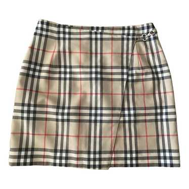 Burberry Wool mini skirt