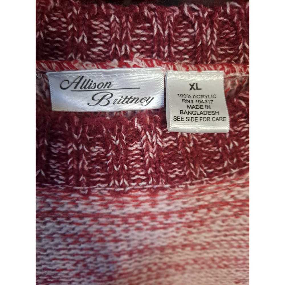 Other Allison Brittney Pink to Red Ombre Crew Nec… - image 6