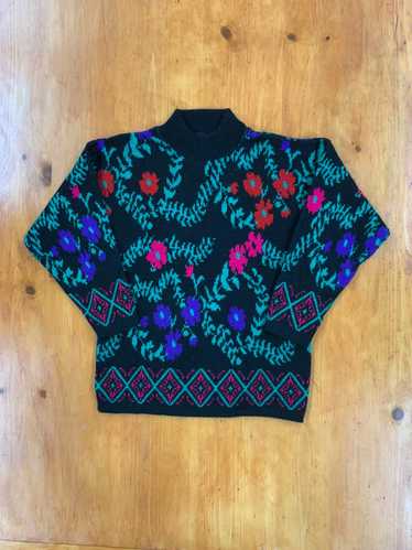 Coloured Cable Knit Sweater × Vintage Vintage Flor
