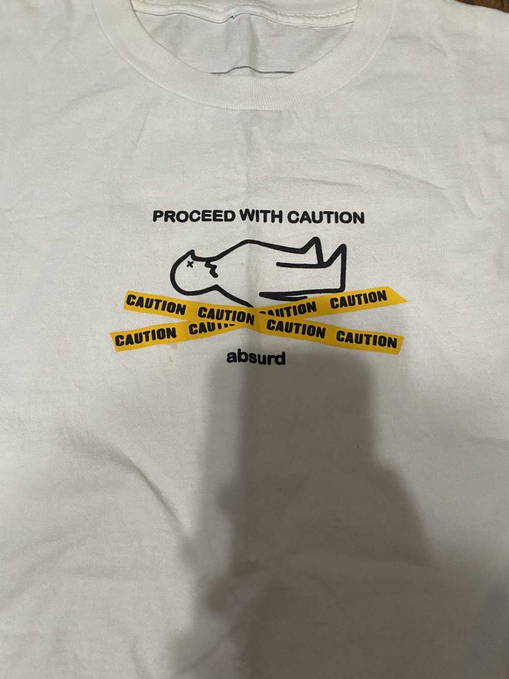 Absurd Absurd Proceed With Caution T-Shirt White - image 2