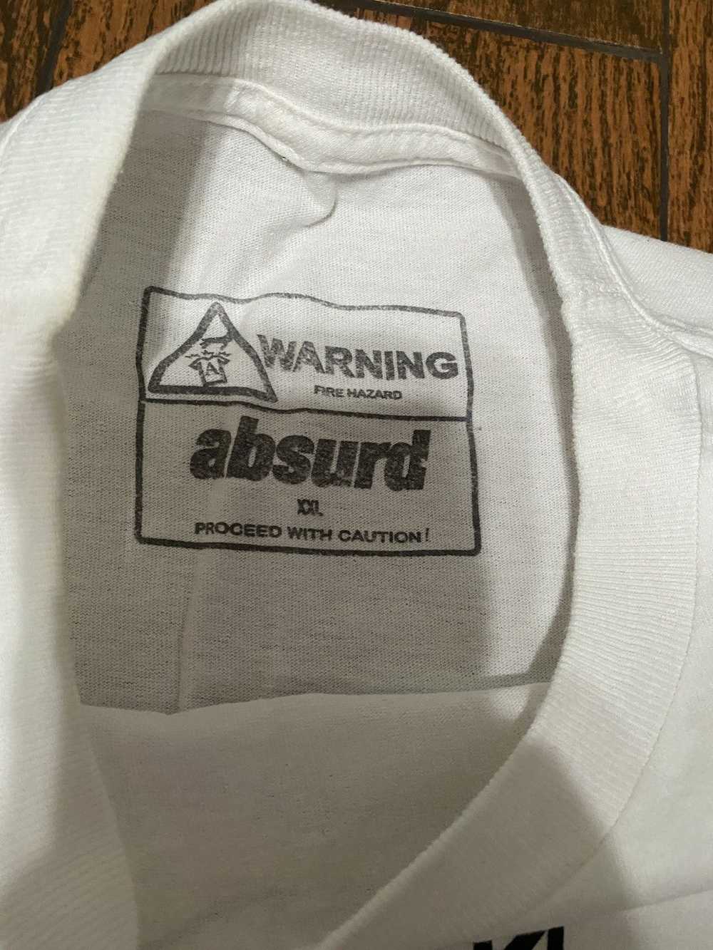 Absurd Absurd Proceed With Caution T-Shirt White - image 3