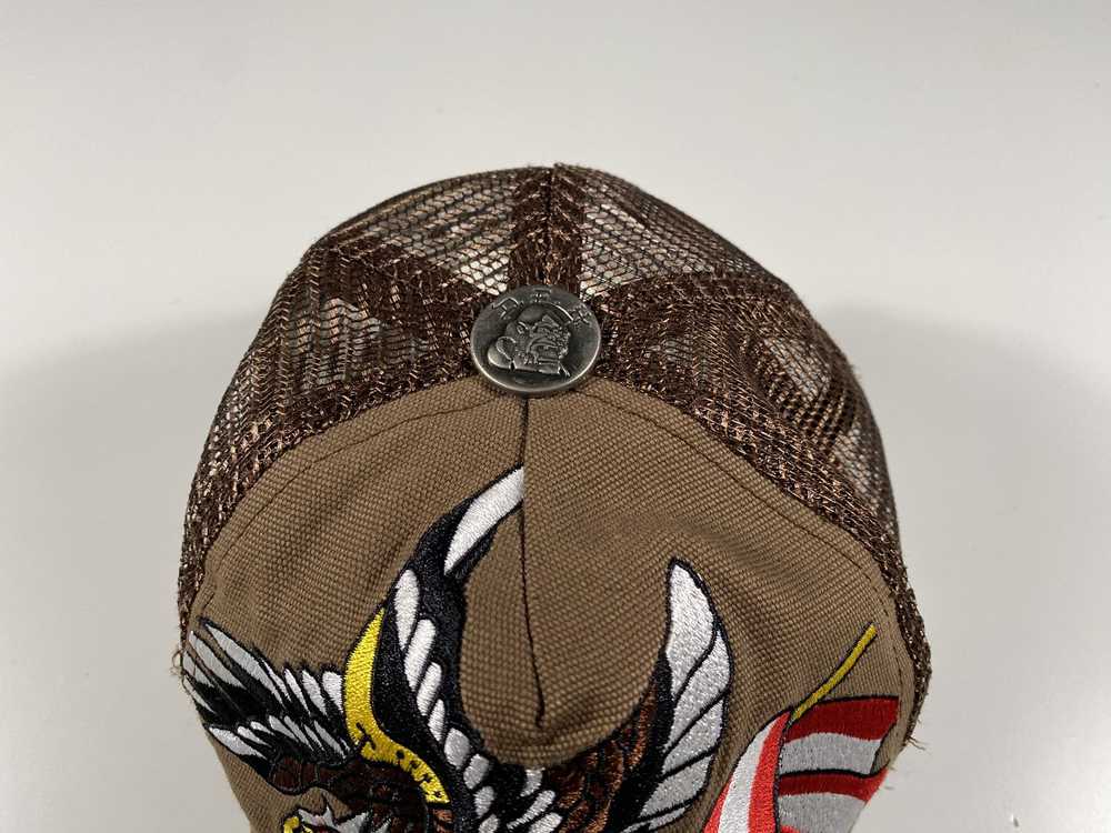 Ed Hardy Ed Hardy Embroidered Eagle Meshback Hat … - image 3