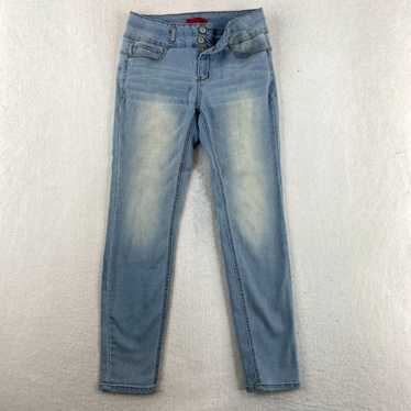Vintage Wax Jeans Juniors Size 13 Blue Skinny Ank… - image 1