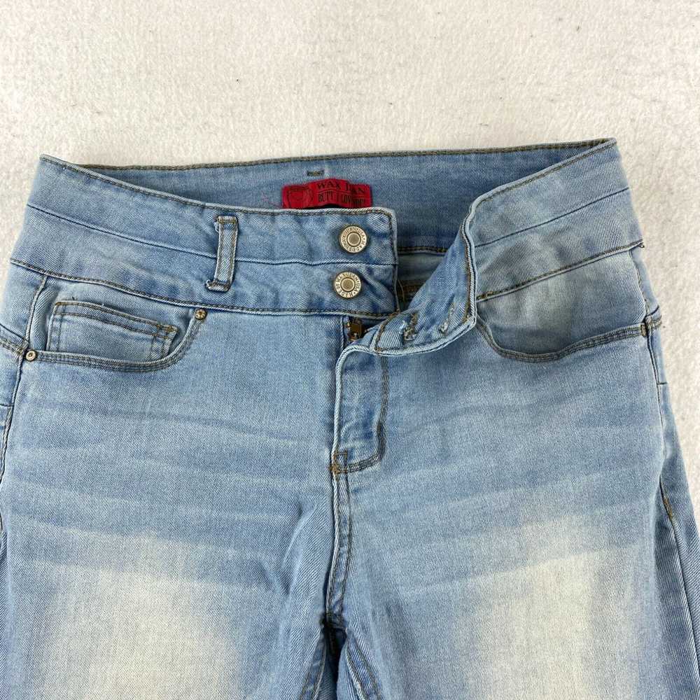 Vintage Wax Jeans Juniors Size 13 Blue Skinny Ank… - image 2