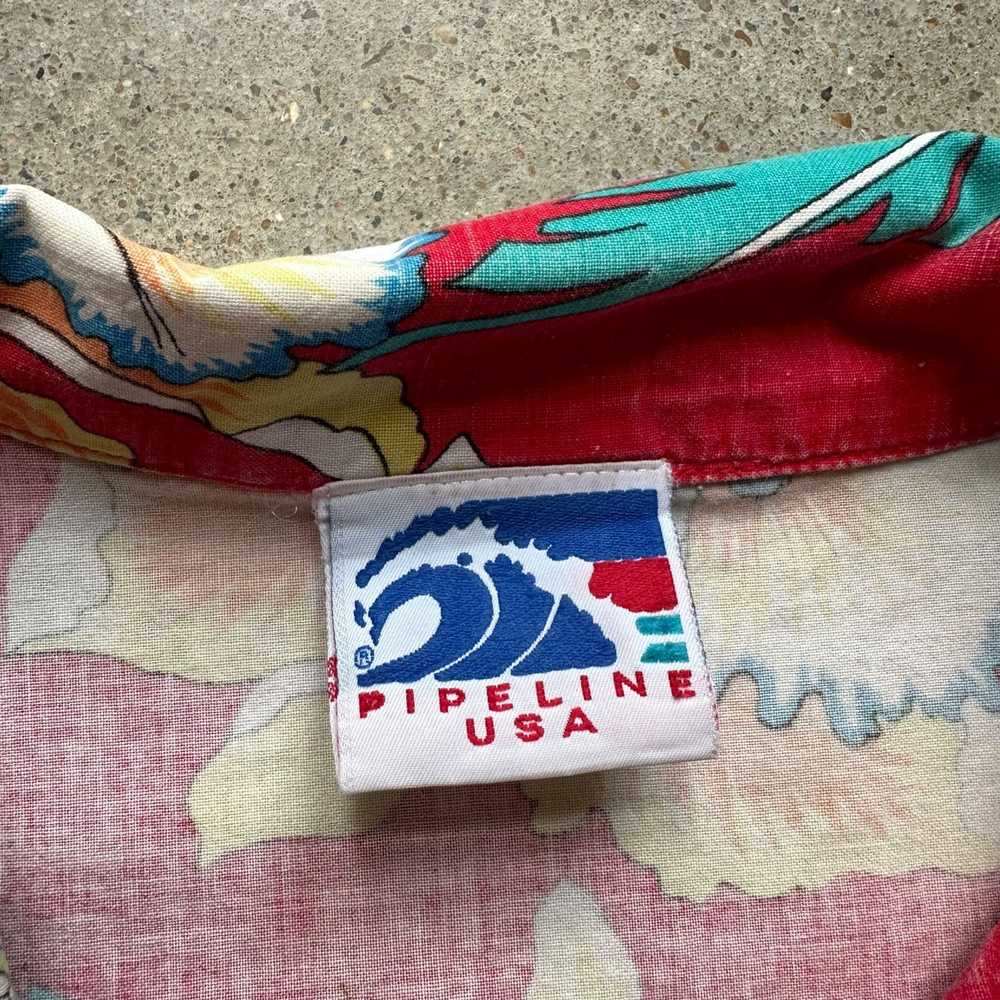 Hawaiian Shirt × Vintage Vintage Pipeline USA Haw… - image 3