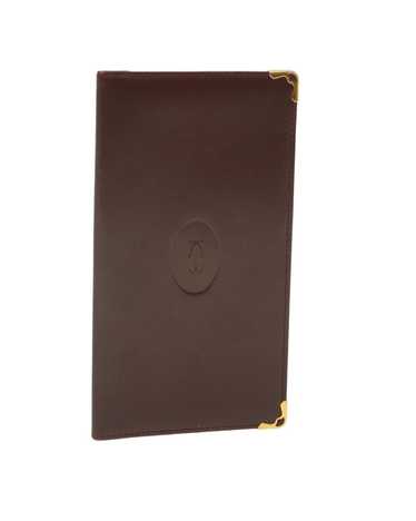 Cartier Leather Card Case in Wine Red - image 1