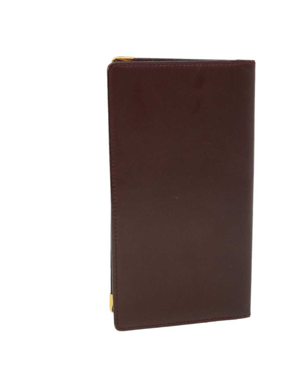 Cartier Leather Card Case in Wine Red - image 2