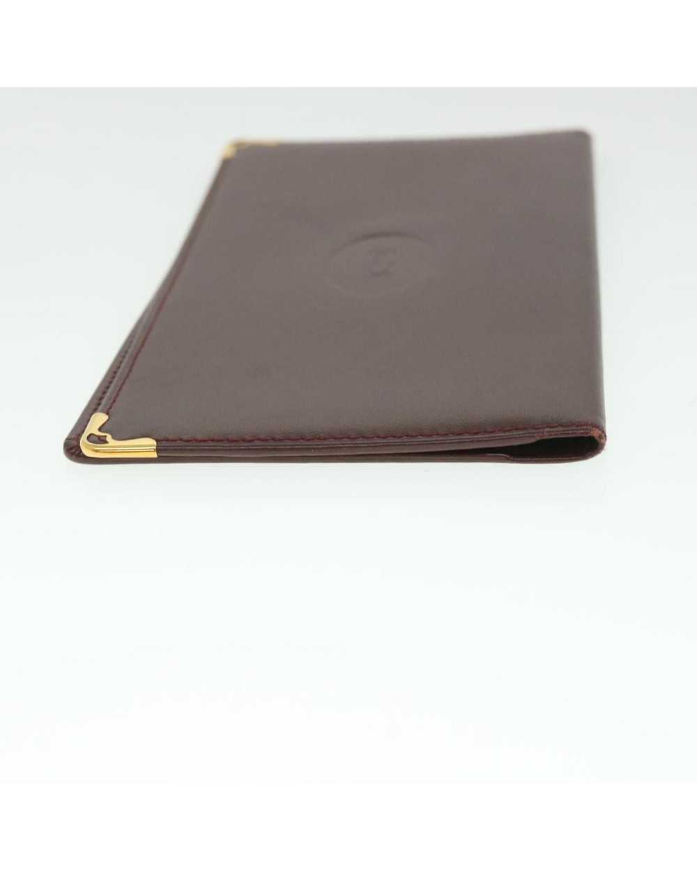 Cartier Leather Card Case in Wine Red - image 3