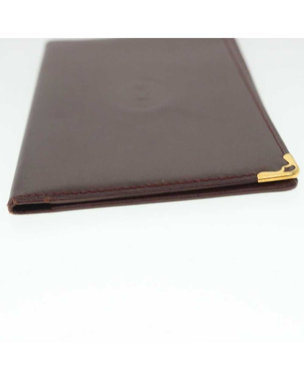 Cartier Leather Card Case in Wine Red - image 4