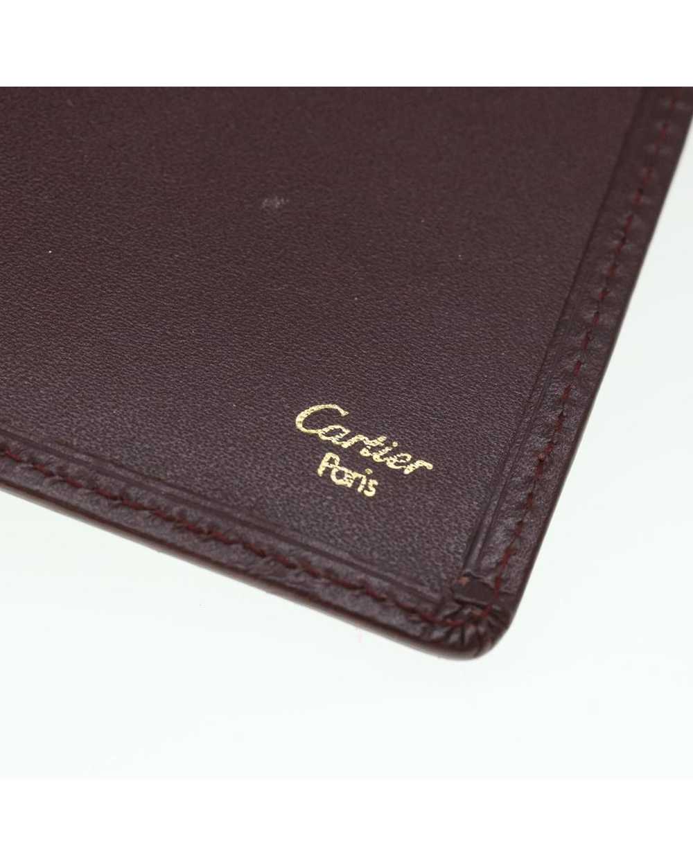 Cartier Leather Card Case in Wine Red - image 8