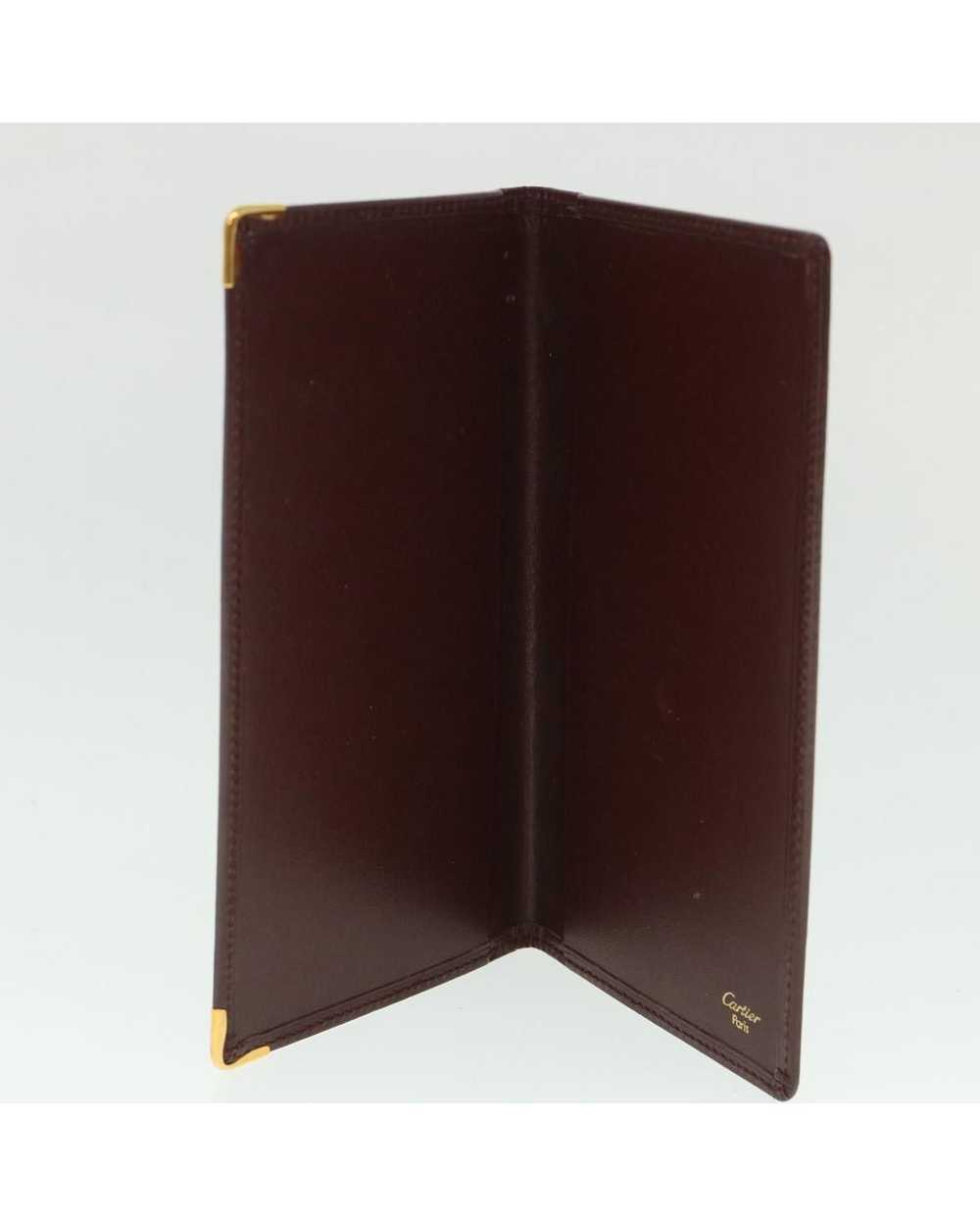 Cartier Leather Card Case in Wine Red - image 9