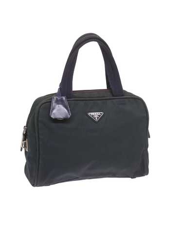 Prada Green Nylon Handbag with Silver-tone Hardwar