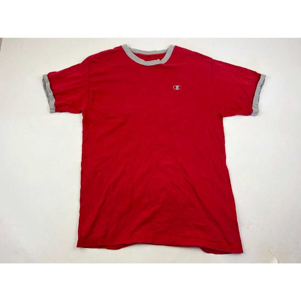 Champion Champion Shirt Size Medium M Red Gray Te… - image 1