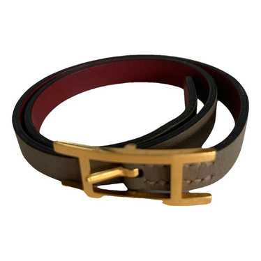 Hermès Drag Double Tour leather bracelet