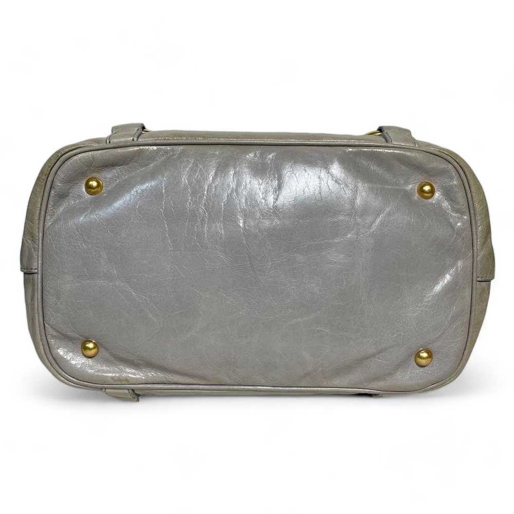 Miu Miu Miu Miu - handbag grey vintage shoulder b… - image 5