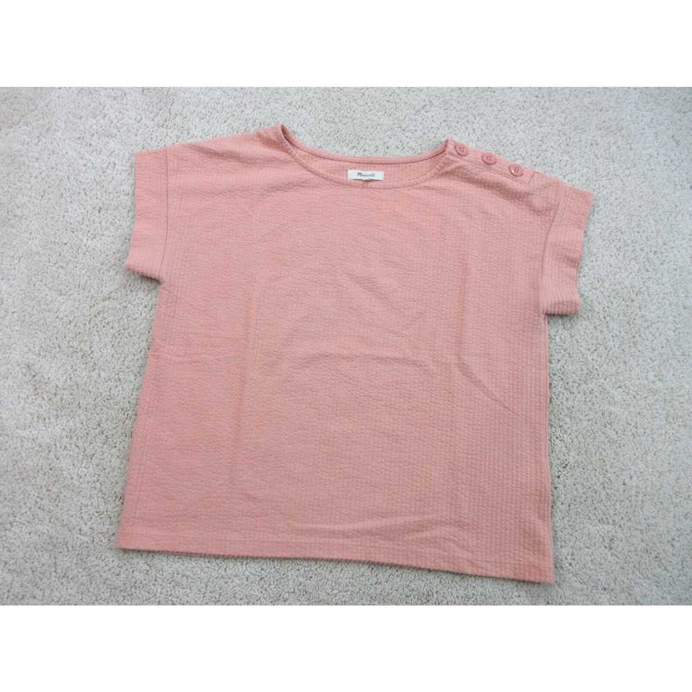 Madewell Madewell Shirt Women Small Pink Short Sl… - image 2