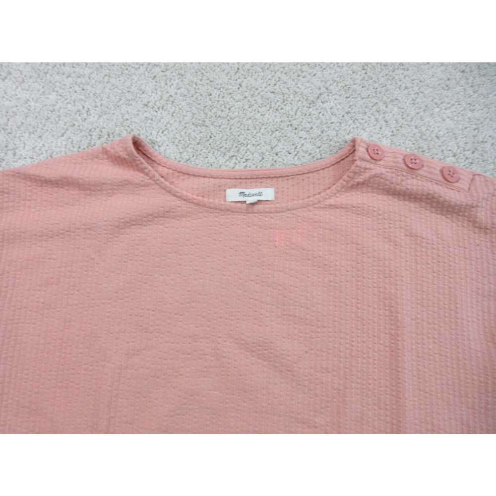 Madewell Madewell Shirt Women Small Pink Short Sl… - image 3