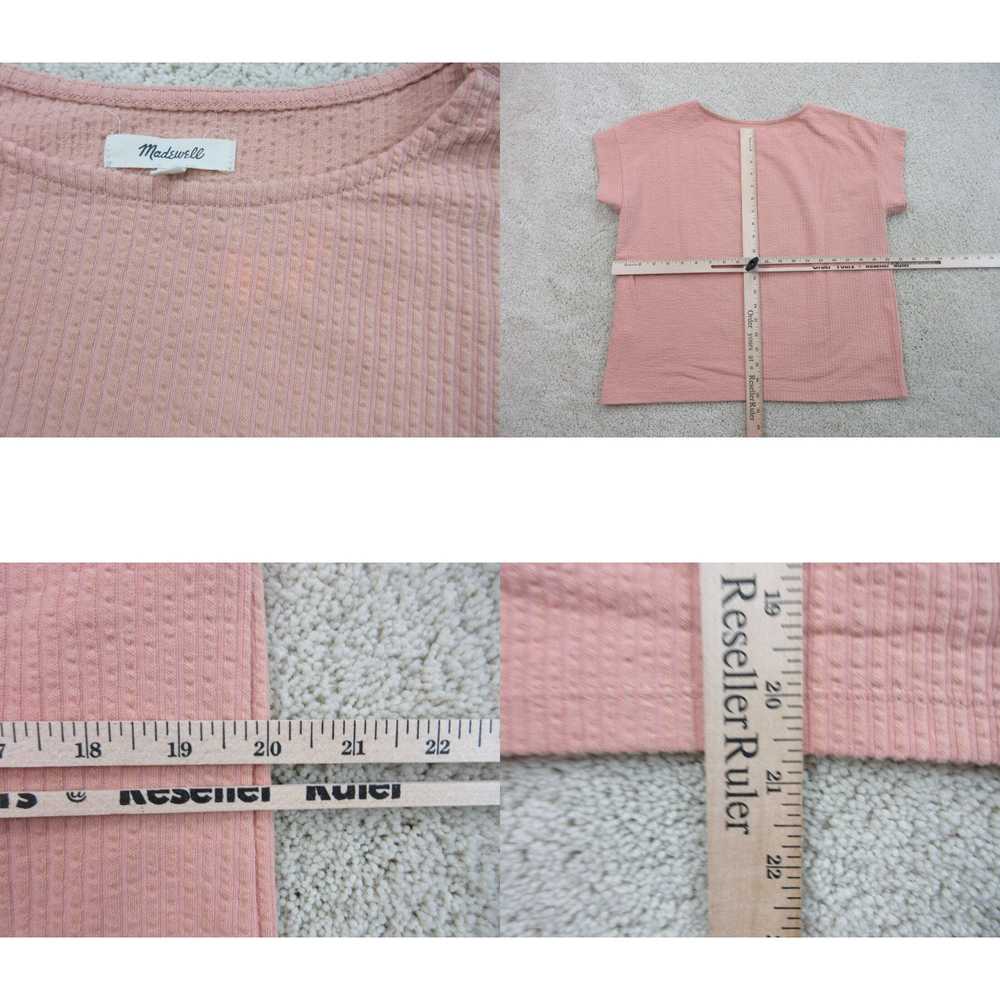 Madewell Madewell Shirt Women Small Pink Short Sl… - image 4