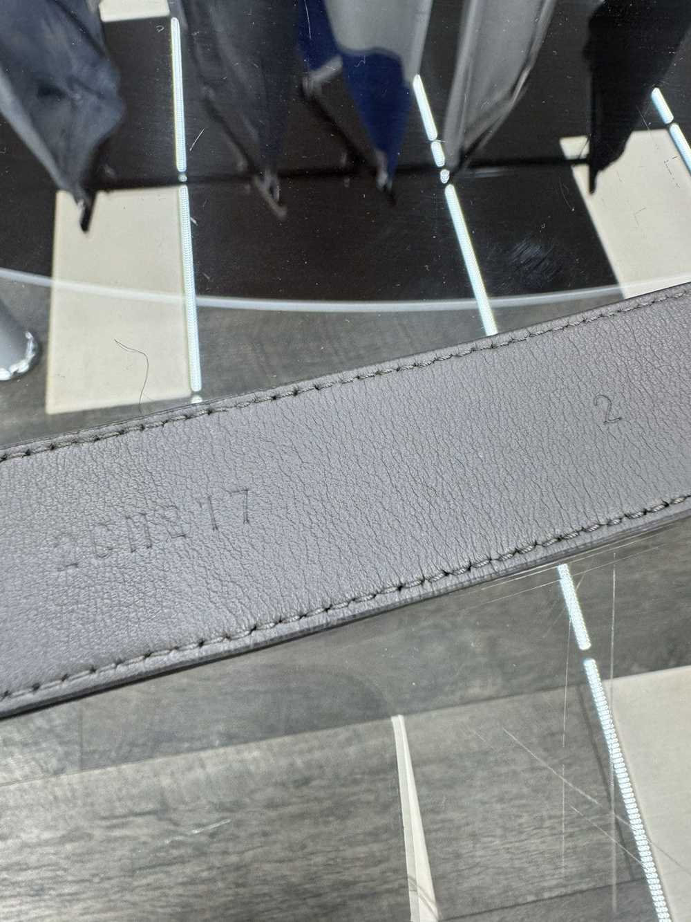 Prada Saffiano Triangle Logo Leather Belt (34) - image 6