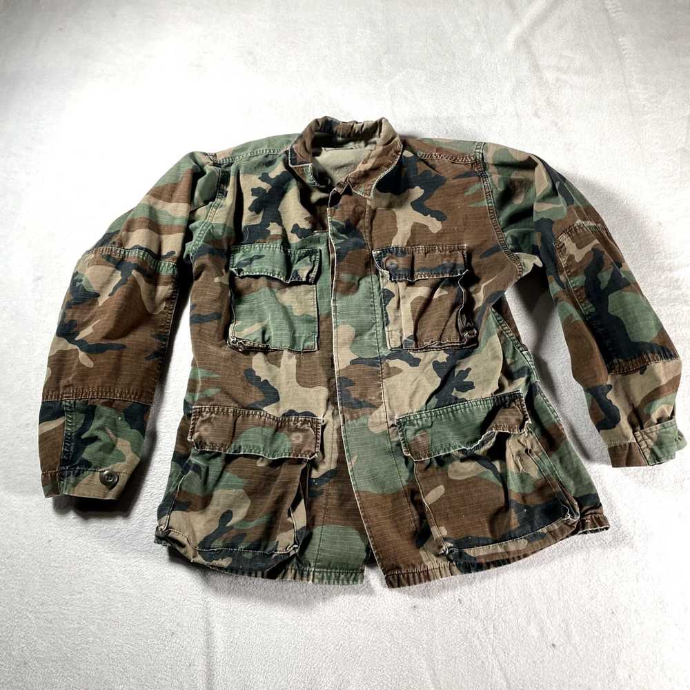 Vintage Vintage Military Jacket Mens Small Green … - image 1