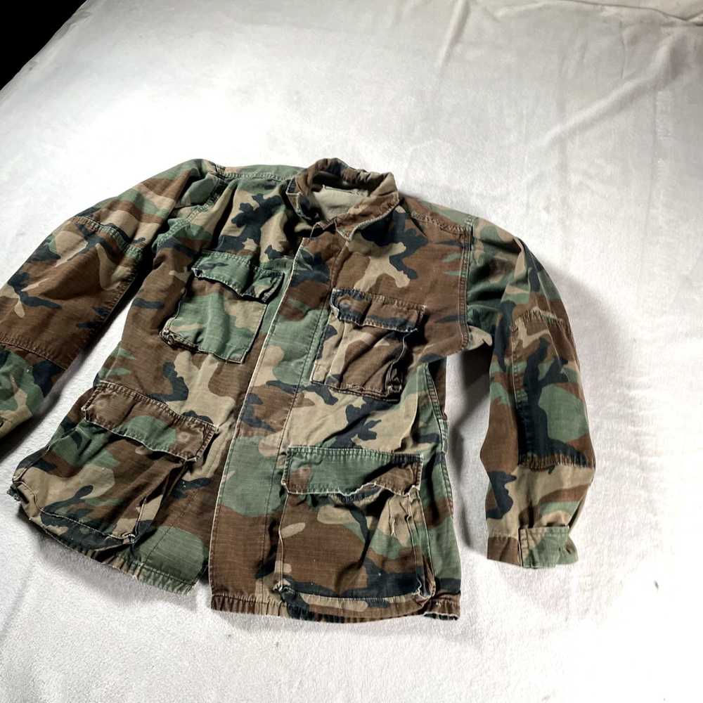 Vintage Vintage Military Jacket Mens Small Green … - image 2