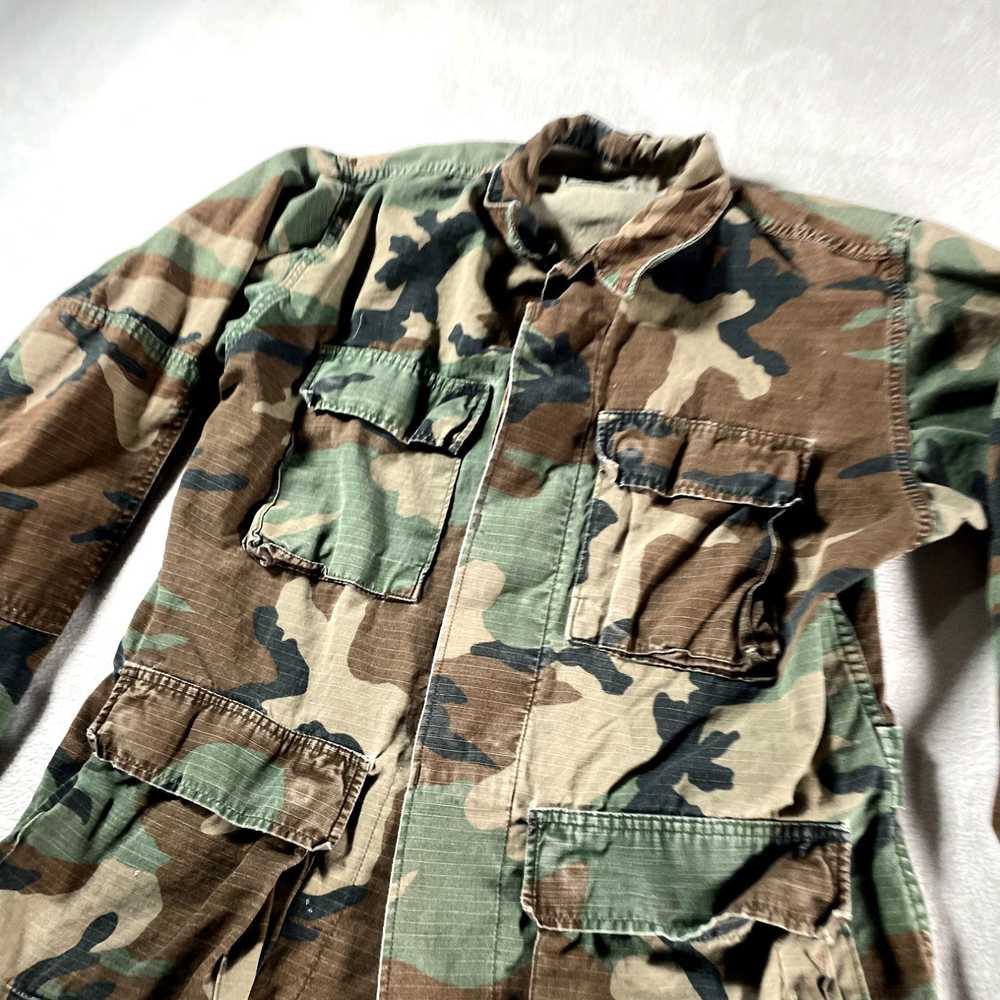 Vintage Vintage Military Jacket Mens Small Green … - image 3