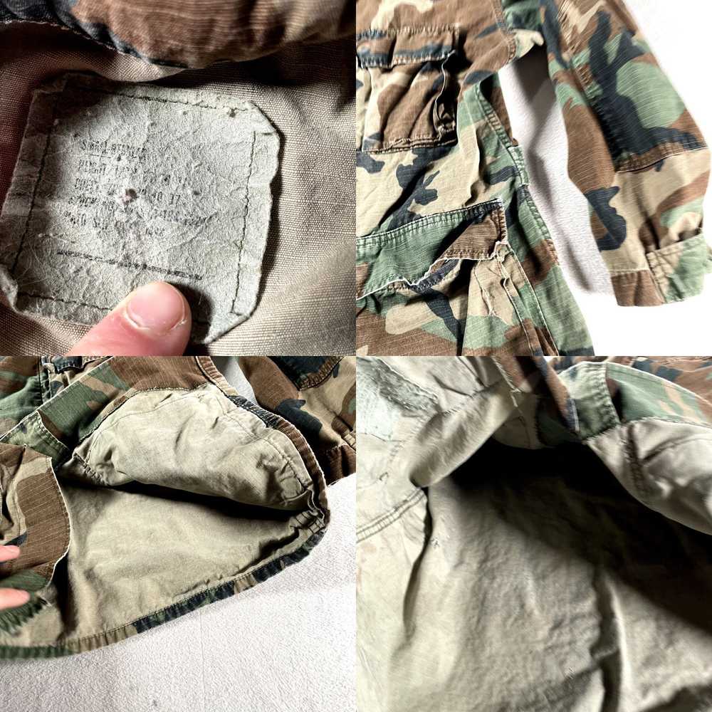 Vintage Vintage Military Jacket Mens Small Green … - image 4