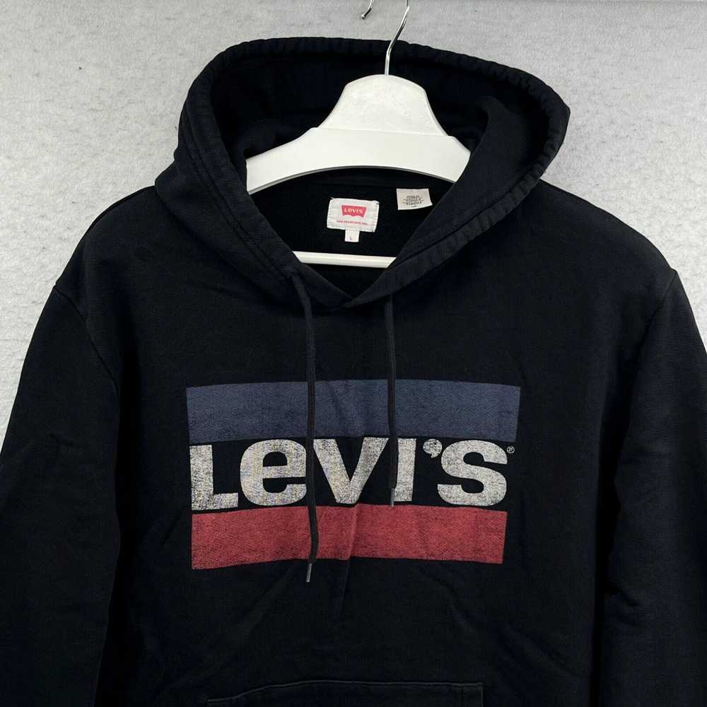 Levi's Levi's Pullover Hoodie Sweatshirt Black Sp… - image 3