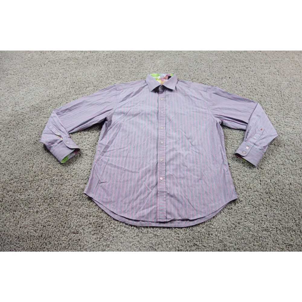 Robert Graham Robert Graham Shirt Mens XL Pink Bu… - image 1