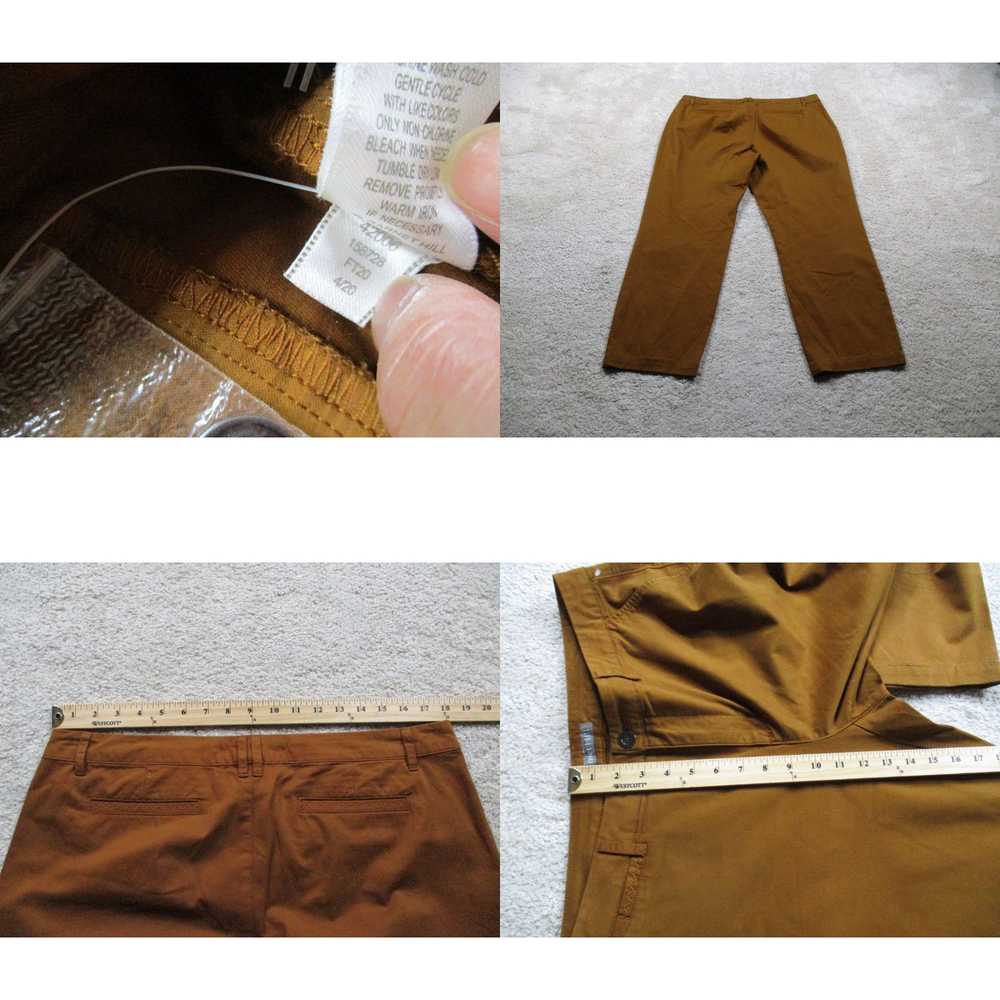 Vintage Garnet Hill Pants Womens 18 Brown Straigh… - image 4